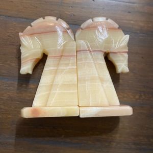 Pair of Vintage Onyx Bookends